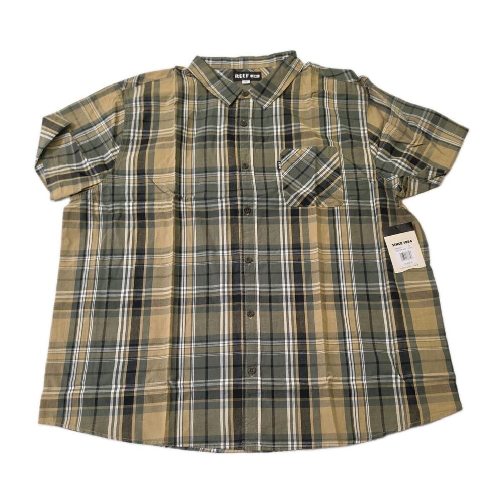 Reef Button Down Shirt 2XL Pardy WRK Shirt